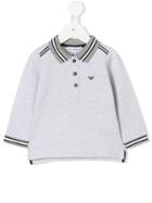 Emporio Armani Kids Long-sleeve Polo Top - Grey