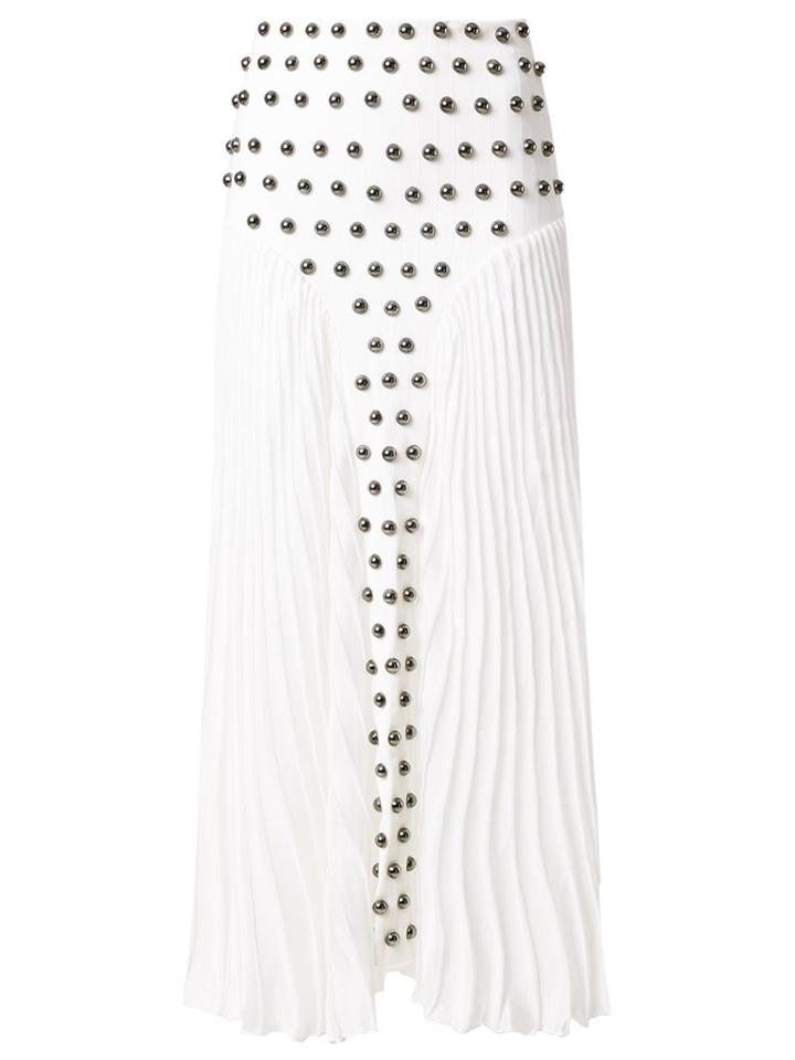 Andrea Bogosian Knit Skirt, Women's, Size: Medium, White, Polyamide/viscose
