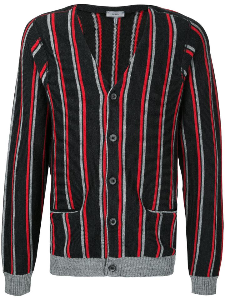 Lanvin V-neck Striped Cardigan - Multicolour