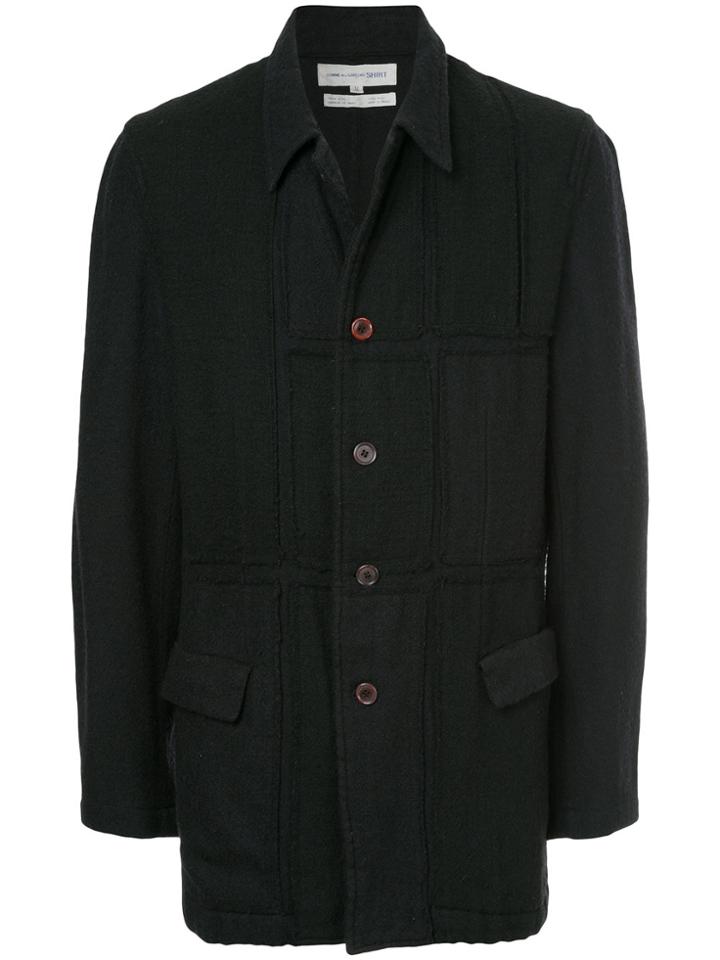 Comme Des Garçons Vintage Stitch-detail Utility Jacket - Black