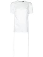 Ellery - Side Split T-shirt - Women - Cotton - 8, White, Cotton