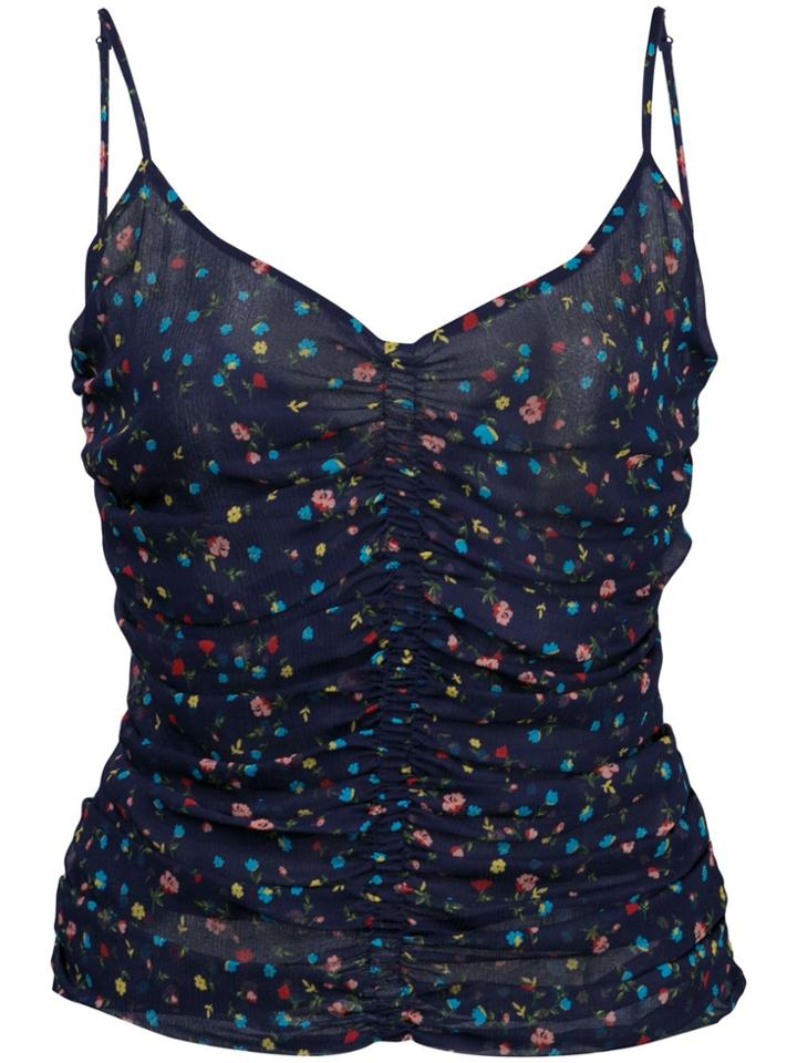 Nicholas Floral Print Top - Blue