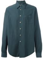 Romeo Gigli Vintage Patch Pocket Shirt, Men's, Size: Large, Blue