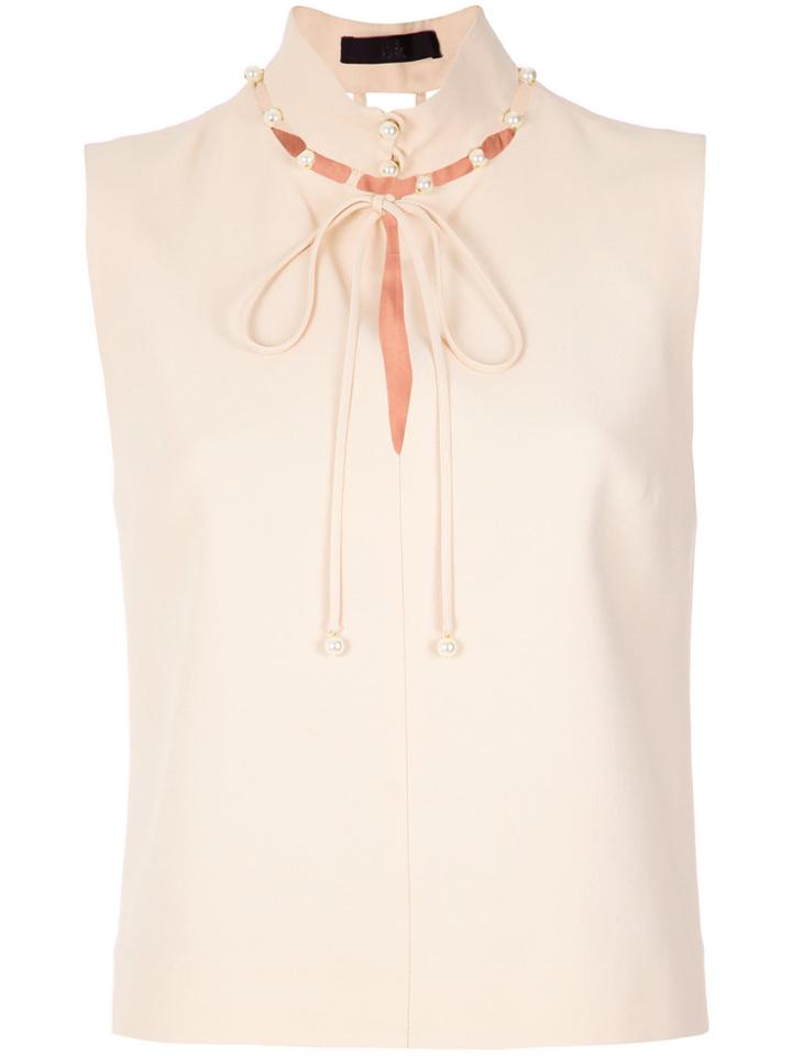 Nk Embellished Blouse - Nude & Neutrals