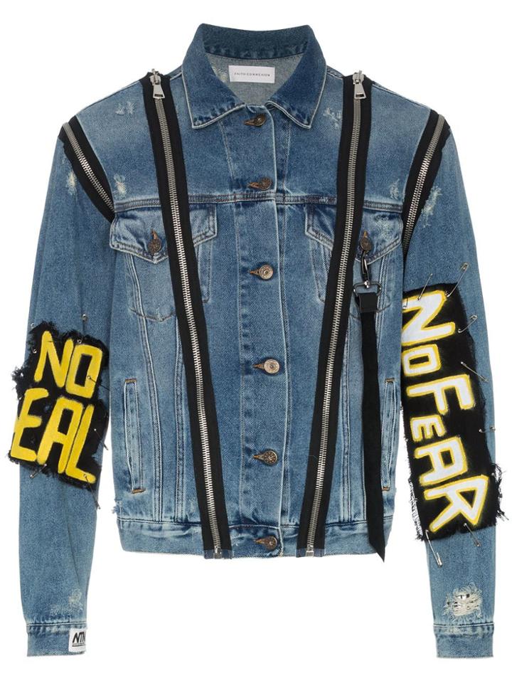 Faith Connexion Monster Denim Jacket - Blue