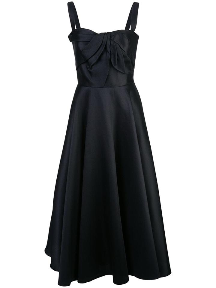 Marchesa Notte Fitted Party Dress - Black