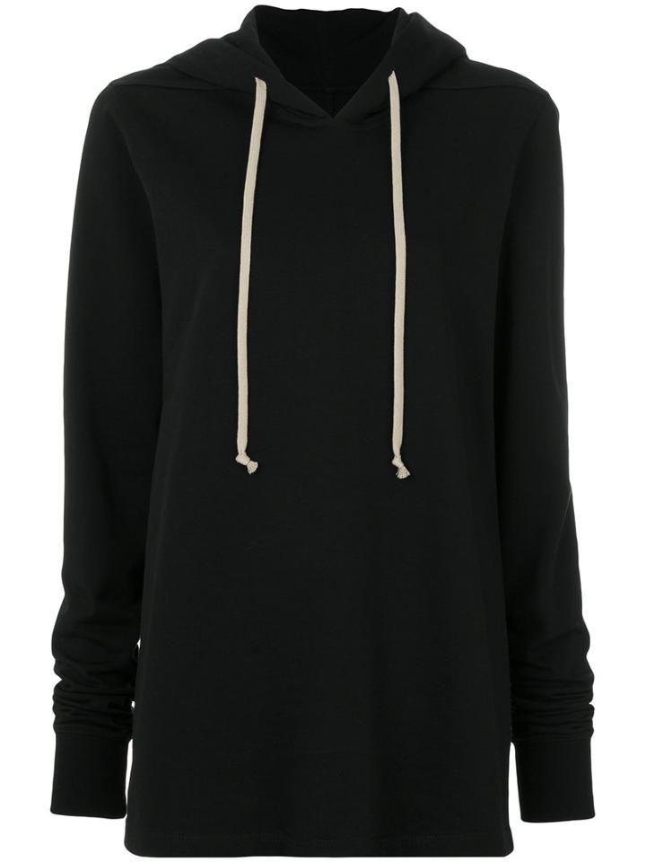 Rick Owens - Oversized Hoodie - Women - Cotton - 42, Black, Cotton