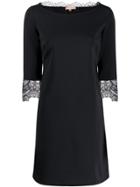 Ermanno Scervino Short Lace Trim Dress - Black