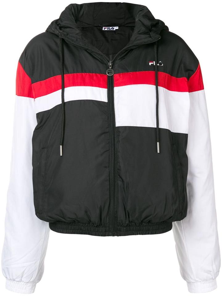 Fila Hooded Bomber Jacket - Black