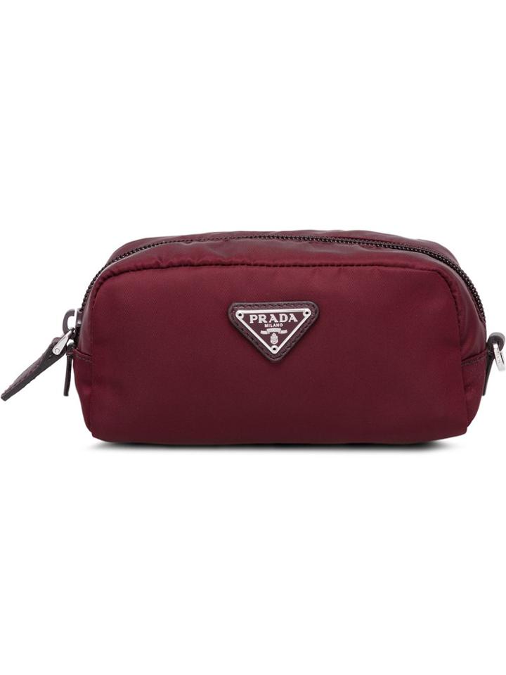 Prada Fabric Cosmetic Bag - Red