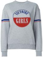 Être Cécile 'victoire Girls' Sweatshirt, Women's, Size: Medium, Grey, Cotton