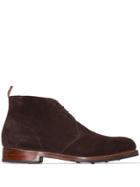 Grenson Wendell Suede Boots - Brown