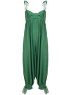 Three Graces Reed Cheesecloth Jumpsuit - Green
