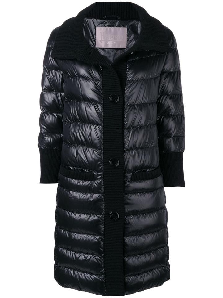 Herno Padded Loose Coat - Black