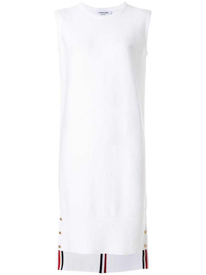 Thom Browne Stripe Detail Dress - White