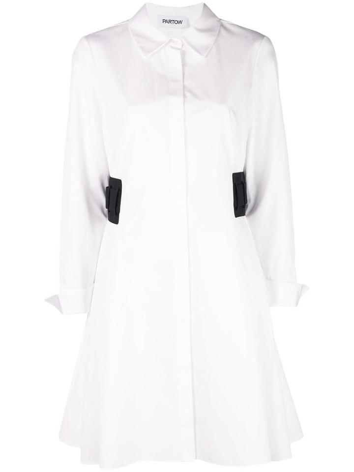 Partow A-line Shirt Dress - White