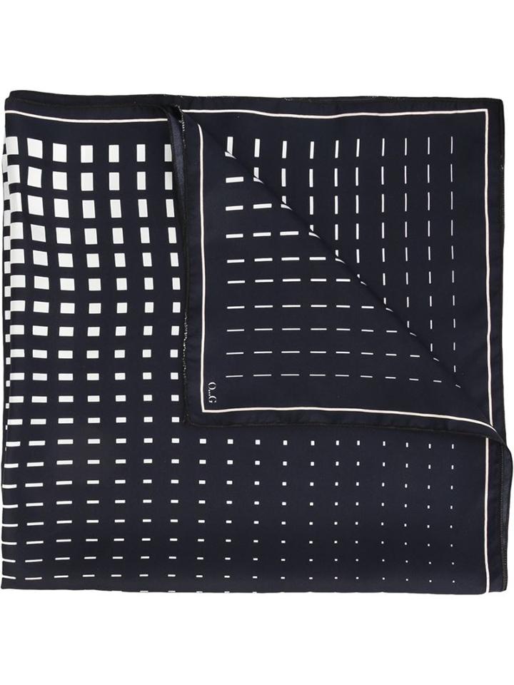 Officine Generale Geometric Print Scarf