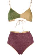 Oseree High Rise Bikini Set - Green