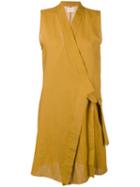 Simon Miller - Structured Dress - Women - Linen/flax - 1, Yellow/orange, Linen/flax