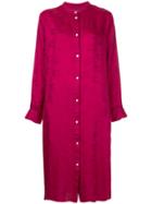 Hysteric Glamour Jacquard Shirt Dress - Pink & Purple
