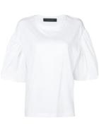 Federica Tosi Flared Sleeve T-shirt - White