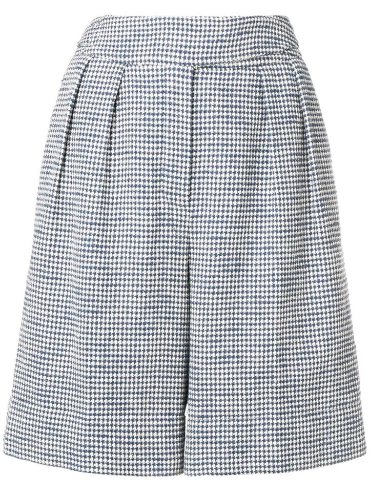 Holland & Holland Checked Knee-length Shorts - Blue