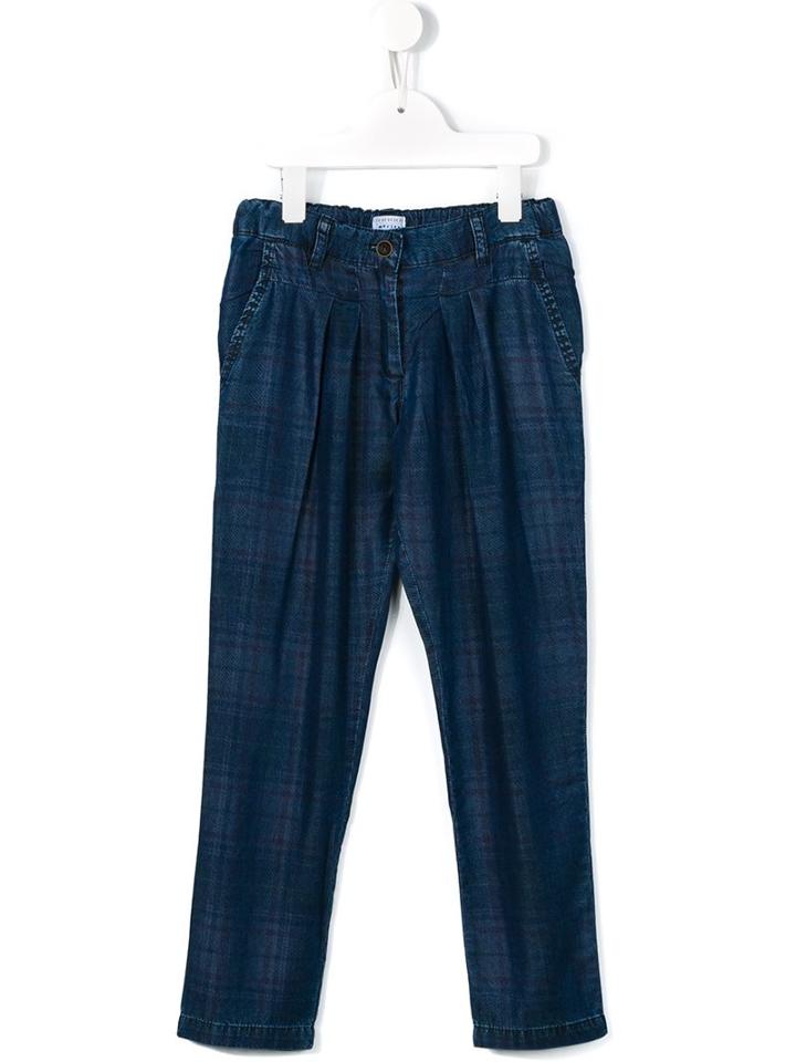Morley 'calypso' Checked Trousers, Girl's, Size: 12 Yrs, Blue