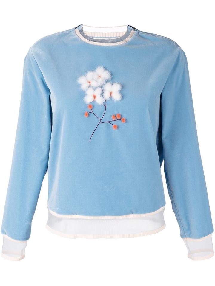 Fendi Floral Detail Sweater