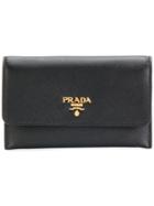 Prada Flap Purse With Cardholder - Black