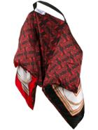Burberry Archive Print Oversized Puffer Cape - Red