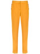 Egrey Panelled Straight Trousers - Yellow & Orange