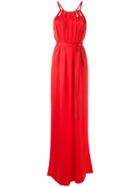 Reinaldo Lourenço Cut Out Neck Gown - Red