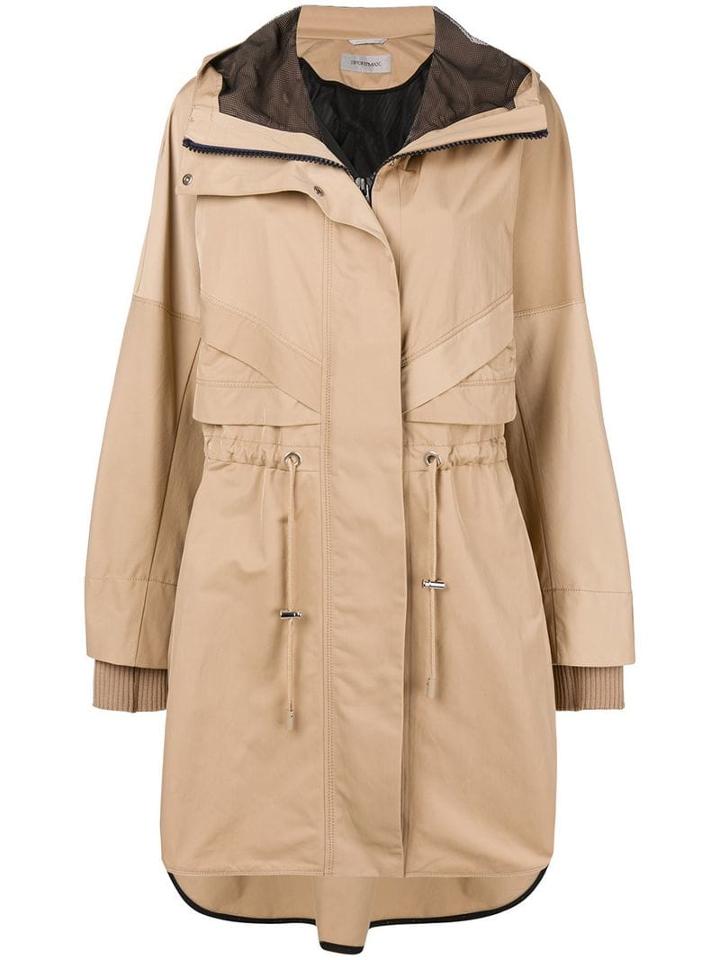 Sportmax Hooded Parka - Neutrals