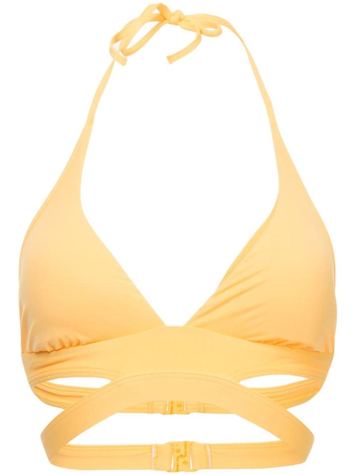 Seafolly Active Halter Bikini Top - Yellow