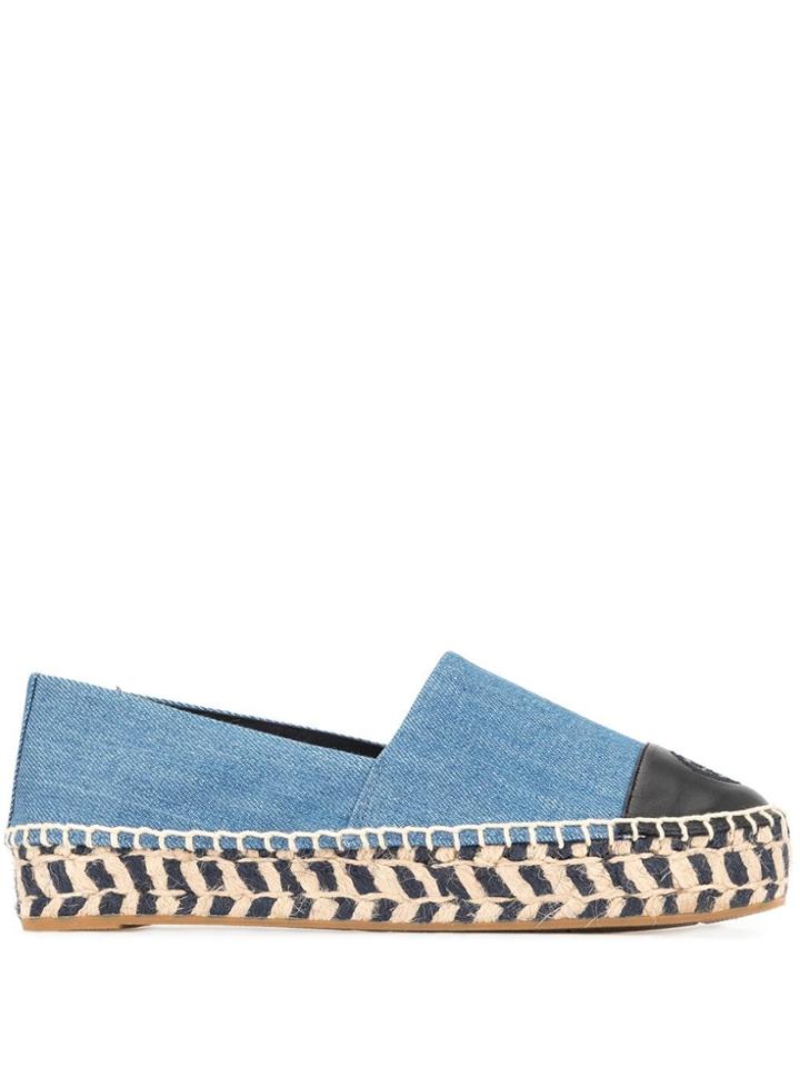 Tory Burch Colour Block Espadrilles - Blue