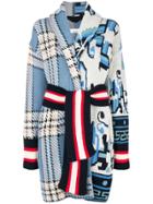 Circus Hotel Multi-print Cardigan - Blue