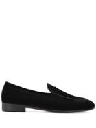 Giuseppe Zanotti Textured Velvet Loafers - Black