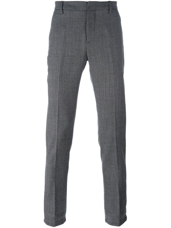 Dondup 'gaubert' Tailored Trousers, Men's, Size: 31, Grey, Spandex/elastane/virgin Wool