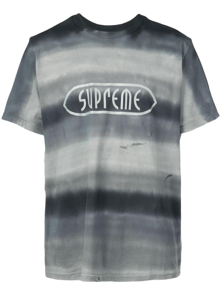 Supreme Rainbow Stripe Tee - Grey
