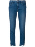 J Brand Distressed Detail Jeans - Blue