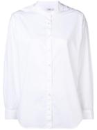 Closed Mandarin-collar Shirt - White