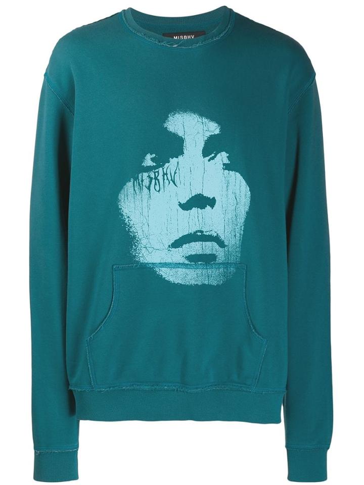 Misbhv Graphic Print Sweatshirt - Blue