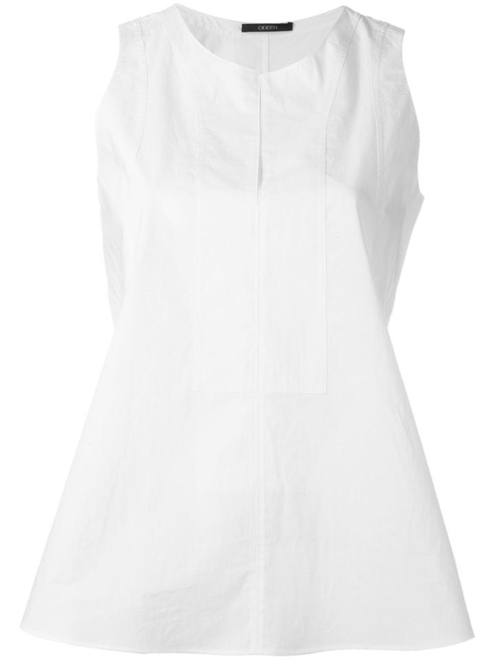 Odeeh Panel Detail Tank, Women's, Size: 40, White, Cotton