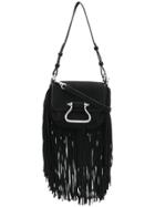 Roberto Cavalli Fringed Crossbody Bag - Black