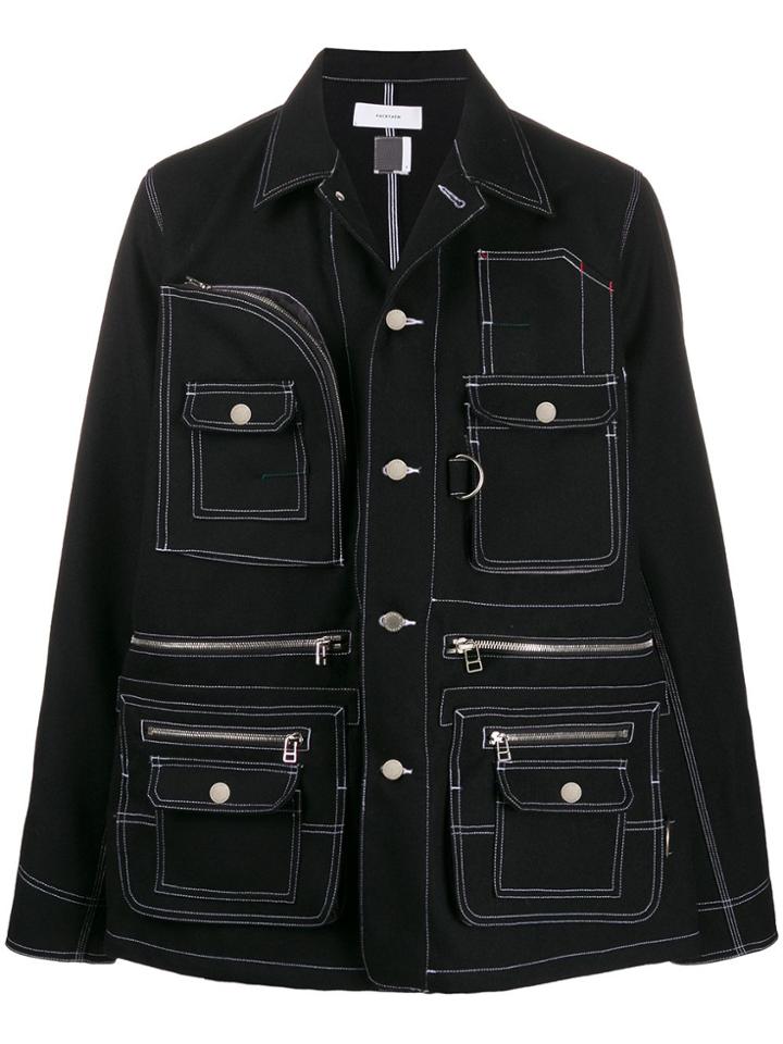 Facetasm Multi-pocket Shirt Jacket - Black