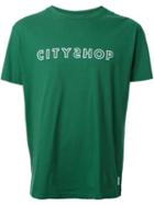 Cityshop Logo Print T-shirt, Men's, Size: Xxl, Green, Cotton