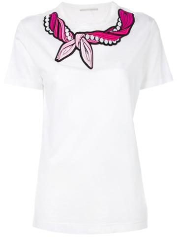 Marco De Vincenzo Embroidered Foulard T-shirt - White