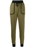 Love Moschino Colour Block Track Pants - Green