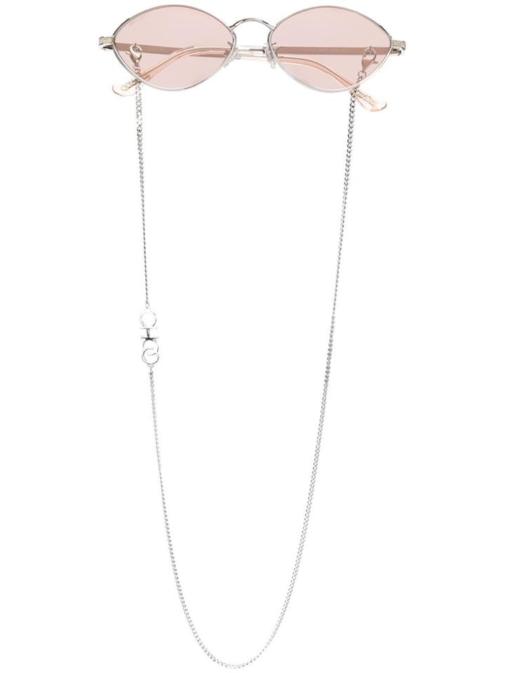 Jimmy Choo Eyewear Sonny Oval Frame Sunglasses - Pink