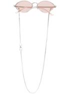 Jimmy Choo Eyewear Sonny Oval Frame Sunglasses - Pink